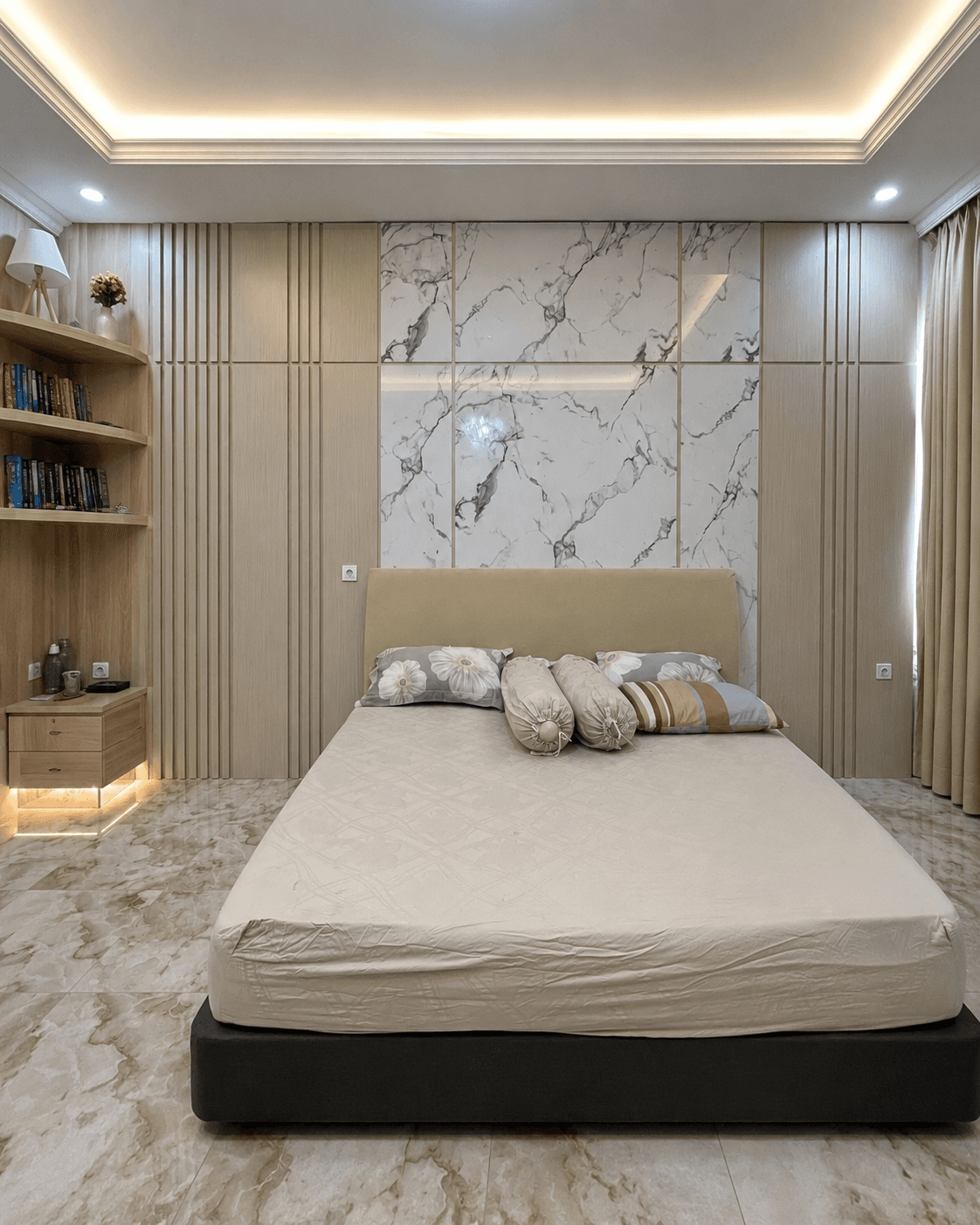 Perspektif komprehensif penataan spasial Master Bedroom Suite